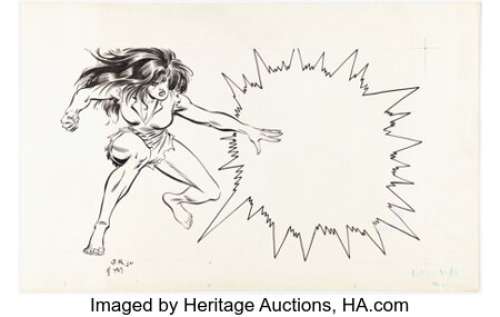 Romita Jr., John | John Romita Jr. and Al Milgrom - She-Hulk Advertisement Illustration Original Art (Marvel, c. 1980s).... | Heritage
