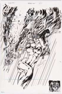 Bennett, Richard | Richard Bennett 1995 WildStorm Wetworks #72 "Mother One Appears" Trading Card Illustration Original Art (WildStorm... | Heritage