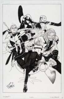 Coipel, Olivier | Olivier Coipel and Mark Morales Ultimates #7 Variant Cover Original Art (Marvel, 2012).... | Heritage