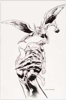 Nowlan, Kevin | Kevin Nowlan Hawkman #32 Cover Original Art (DC, 2004).... | Heritage