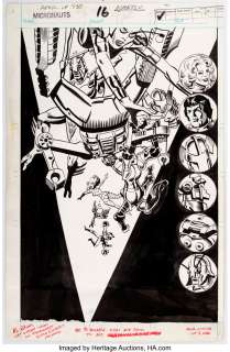 Chaykin, Howard - Howard Chaykin and Al Milgrom Micronauts #16 Splash Page 1 Original Art (Marvel, 1980)....