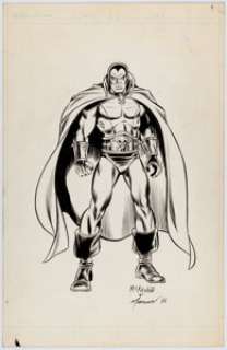 McKenna, Mark - Mark McKenna and Tom Morgan - Drax the Destroyer Illustration Original Art (1986)....