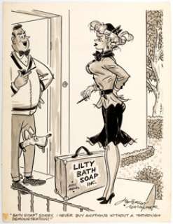 Machamer, Jefferson - Jefferson Machamer Gee-Whiz Single Panel Gag Illustration Original Art (Humorama, 1959)....