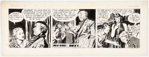 Raymond, Alex | Alex Raymond Rip Kirby Daily Comic Strip Original Art dated 6-9-49 (King Features Syndicate, 1949). ... | Heritage