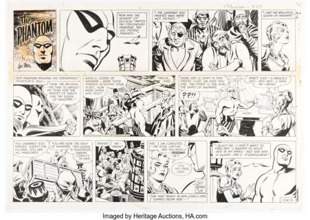 Barry, Sy | Sy Barry The Phantom Sunday Comic Strip Original Art dated 11-8-64 (King Features Syndicate, 1964).... | Heritage