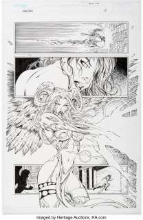 Unidentified Alternative Art Comic Artist - Brian Ching and Richard Bonk The Magdalena / Angelus #1/2 Story Page 15 Original Art (Top Cow/Wizard, 2000)....