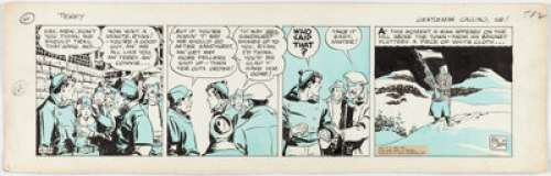 Caniff, Milton | Milton Caniff Terry and the Pirates Daily Comic Strip Original Art dated 4-24-37 (Chicago Tribune/N.Y. News Syndic... | Heritage