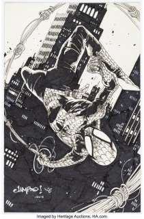 Twenty-first Century Comic Artist - Jimbo Salgado - Spider-Man Illustration Original Art (2017)....
