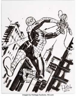 Artist, Unknown - Paul Azaceta -Spider-Man Illustration Original Art (2017)....