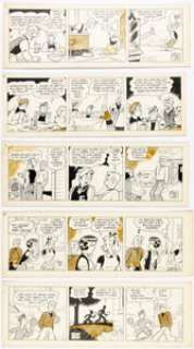 Ed, Carl - Carl Ed Harold Teen Daily Comic Strip Original Art and 1 Full-Size Reproduction Group of 7 (Chicago Tribune Syndic... (Total: 7 Original Art)