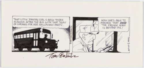 Batiuk, Tom - Tom Batiuk Crankshaft Daily Comic Strip Original Art dated 10-24-89 (Creators Syndicate Inc., 1989). ...