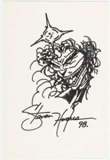 Hughes, Steven - Steven Hughes - Evil Ernie Sketch Original Art (1998)....