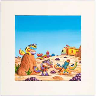 Woodring, Jim | Jim Woodring "Solar Wind" by Snowkel Album Cover Painting Original Art (Snowkel, 2006).... | Heritage