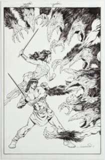 Lopresti, Aaron - Aaron Lopresti Wonder Woman #5 Cover Original Art Conan (DC, 2018)....