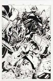 Cruz, Roger - Roger Cruz and Victor Olazaba The Uncanny X-Men #473 Splash Page 14 Original Art (Marvel, 2006)....