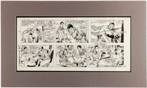 Comic strip artist - unidentified - Floro Dery Amazing Spider-Man Sunday Comic Strip Original Art dated 6-12-83(The Register and Tribune Syndicate, 19...