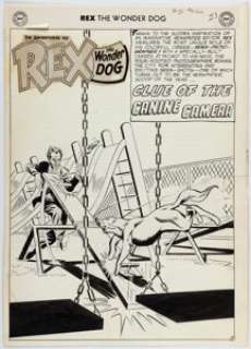 Kane, Gil | Gil Kane and Bernard Sachs The Adventures of Rex, the Wonder Dog #21 Splash Page 1 Original Art (DC, 1955). ... | Heritage