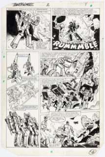 Springer, Frank | Frank Springer and Kim DeMulder Transformers #2 Story Page 6 Original Art (Marvel, 1984).... | Heritage