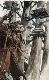 Sorel, Guillaume | Guillaume Sorel La Malerune Tome 2 : Le dire des Sylfes Cover Painting Original Art (Mnémos, 2006).... | Heritage