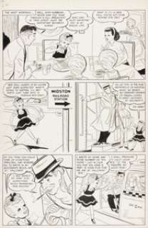 Herman, Vic - Vic Herman "Little Miss Sunbeam" Story Page Original Art (c. 1950s)....