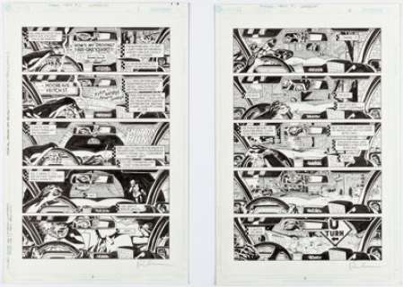 Veitch, Rick | Rick Veitch Tomorrow Stories #7 Greyshirt Complete 6-Page Story "Hit and Run!" Original Art (DC, 2000).... (Total: 6 Original Art) | Heritage