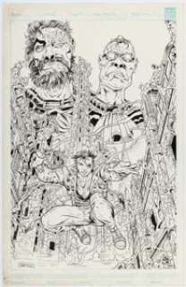 Skroce, Steve - Steve Skroce Ectokid #1 Unpublished Cover Original Art (Marvel/Razorline, 1993)....