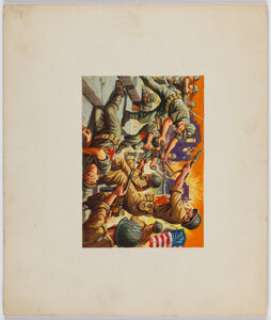Saunders, Norman | Norman Saunders - Unused World War II Trading Card Painting Original Art (c. 1960s).... | Heritage