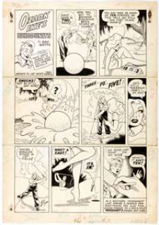 Ray Gotto - Ozark Ike Sunday Comic Strip Original Art (King Features Syndicate, c. 1947)....