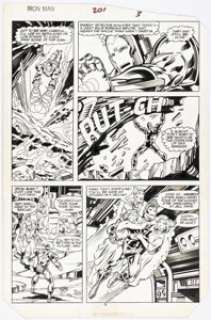 Mark Bright, Ian Akin, And Brian Garvey | Iron Man #201 Story Page 3 Original Art (Marvel, 1985).... | Heritage