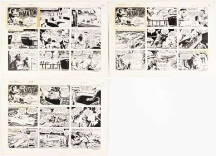 Sy Barry | The Phantom Sunday Comic Strip Original Art Group of 3 (King Features Syndicate, 1977). ... (Total: 3 Original Art) | Heritage