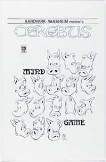 Dave Sim | Cerebus #20 Cover Re-Creation Original Art (2024). | Heritage