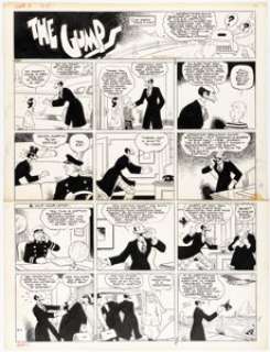 Gus Edson - The Gumps Sunday Comic Strip Original Art dated 6-1-41 (Chicago Tribune Syndicate, 1941).