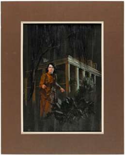 Gothic Romance Artist The Mistress of Falcon Hill Paperback Cover Painting Original Art (Pyramid Books, 1965).