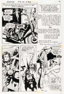 Mike Sekowsky and Dick Giordano Adventure Comics #426 Vigilante Story Page 2 Original Art (DC, 1973). | Heritage