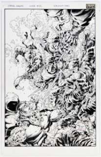 Trent Kaniuga and Danny Miki Marvel Knights #12 Cover Original Art (Marvel, 2001). | Heritage