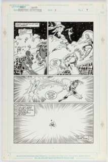 Mark Bagley and Carlos Garzon Strikeforce Morituri: Electric Undertow #3 Story Page 9 Original Art (Marvel, 1990).