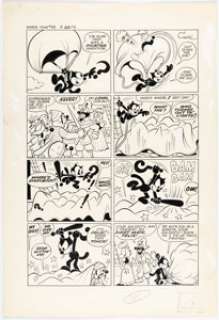 Joe Oriolo Pat Sullivan’s Felix the Cat #93 Story Page 4 Original Art (Harvey, 1958). | Heritage