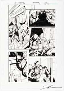 Dale Eaglesham and Wade Von Grawbadger Villains United #6 Story Page 15 Original Art (DC, 2005).