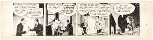 Norman Marsh Dan Dunn Comic Strip Original Art dated 10-5 (Publishers Syndicate, undated).