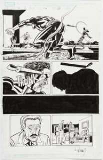 David Lapham Daredevil vs Punisher #4 Story Page 21 Original Art (Marvel, 2005).