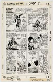 Ron Zalme Marvel Age #46 Back Cover Star-Lord Original Art (Marvel, 1987). | Heritage