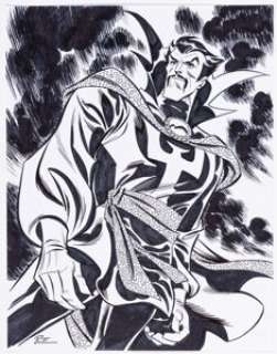 Bruce Timm - Doctor Strange Illustration Original Art (undated). | Heritage