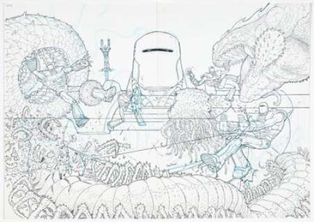 Nick Pitarra Rom #1 Connecting Variant Cover Original Art (IDW, 2016). | Heritage