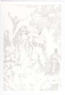 Dave Ross - JLA: Act of God Promotional Illustration Original Art (DC, 2000). | Heritage
