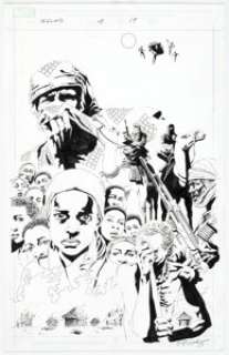 Paul Gulacy Squadron Supreme: Hyperion vs. Nighthawk #4 Splash Page 19 Original Art (Marvel, 2007).