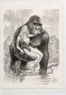 Isaac del Rivero Wolfpack Vol. 1: A Gallery Girls Collection Pin-Up Illustration Original Art (SQP, 2001).