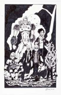 S. Michael Downs - Umbrella Academy Specialty Illustration Original Art (undated).