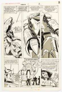 Don Perlin, Ian Akin, and Brian Garvey The Transformers #19 Story Page 2 Original Art (Marvel, 1986). | Heritage