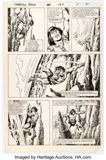 John Buscema and Ernie Chan Conan the Barbarian #157 Story Page 9 Original Art (Marvel, 1984). | Heritage