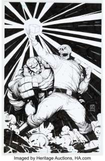 Khoi Pham - Hellboy and Red Skull Specialty Illustration Original Art (2008).